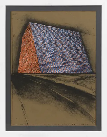 Lithograph Christo - Texas Mastaba