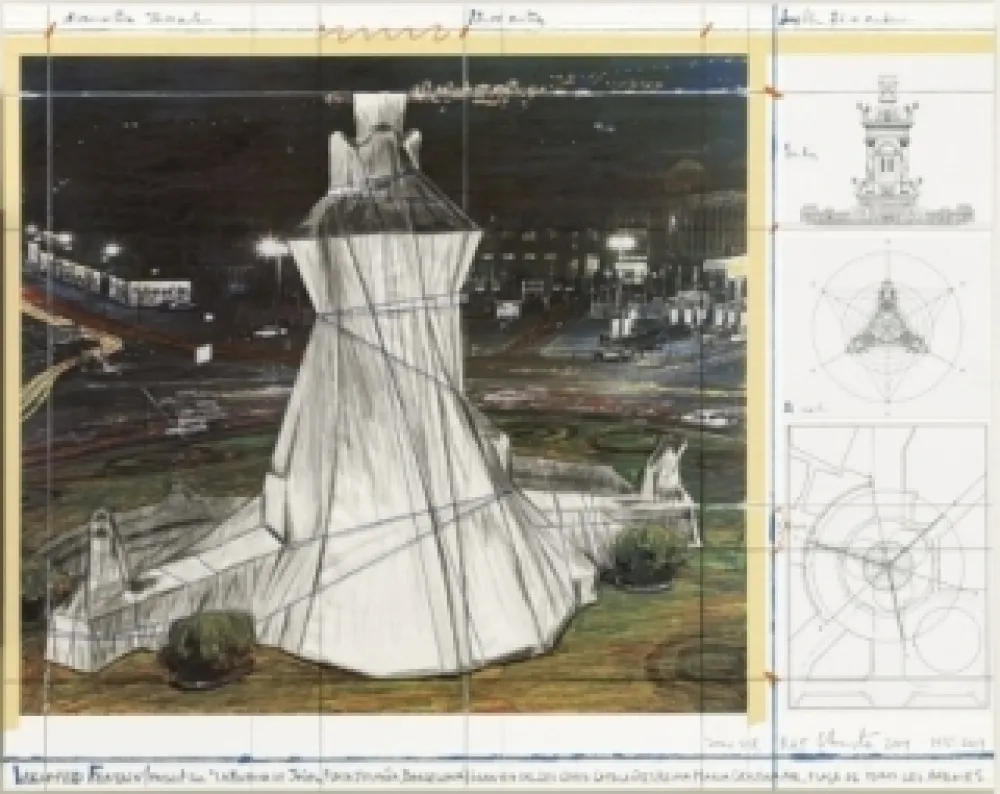 No Technical Christo - Wrapped fontain