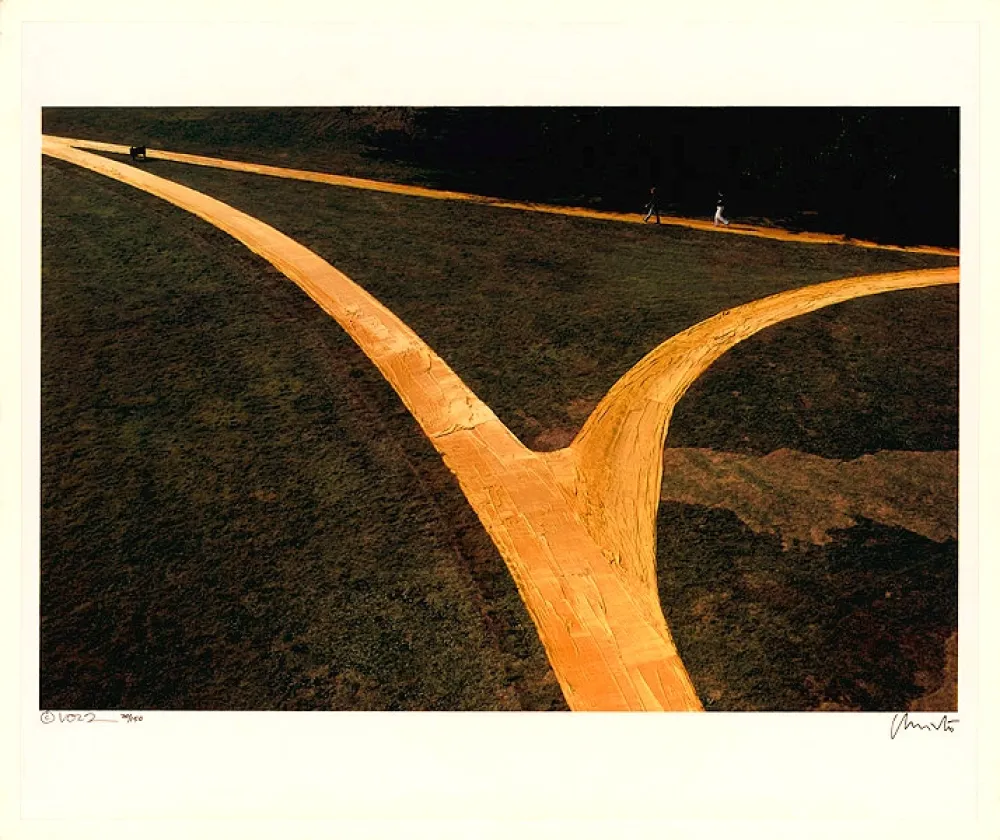 Lithograph Christo - Wrapped Walk Ways