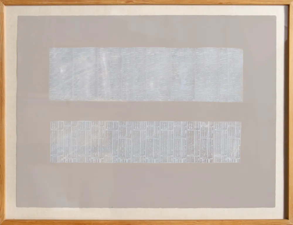 Screenprint Chryssa - American Newsprint