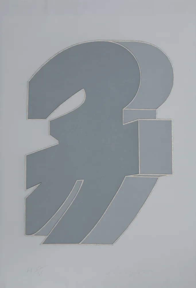 Screenprint Chryssa - Times Square Fragment #2