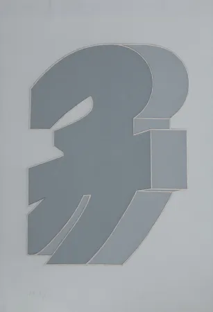 Screenprint Chryssa - Times Square Fragment #2