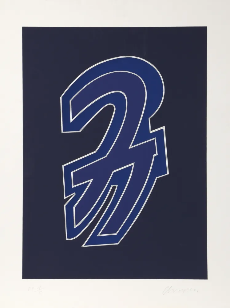 Screenprint Chryssa - Times Square Fragment #8