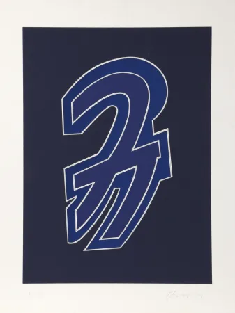 Screenprint Chryssa - Times Square Fragment #8