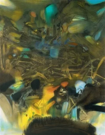Lithograph Chu Teh Chun  - Abstract composition