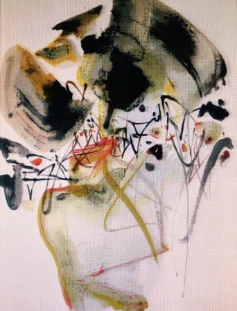 Lithograph Chu Teh Chun  - COMPOSITION 