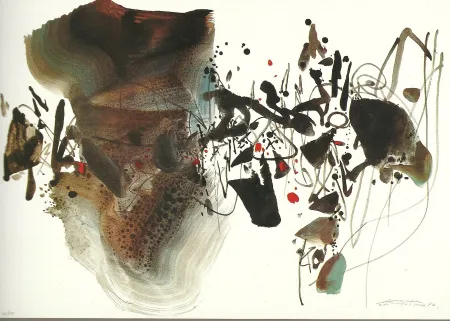 Lithograph Chu Teh Chun  - JO BARCELONE 1992