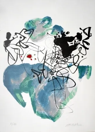 Lithograph Chu Teh Chun  - Universal Peace