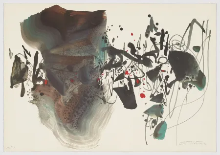 Lithograph Chu Teh Chun  - Untitled