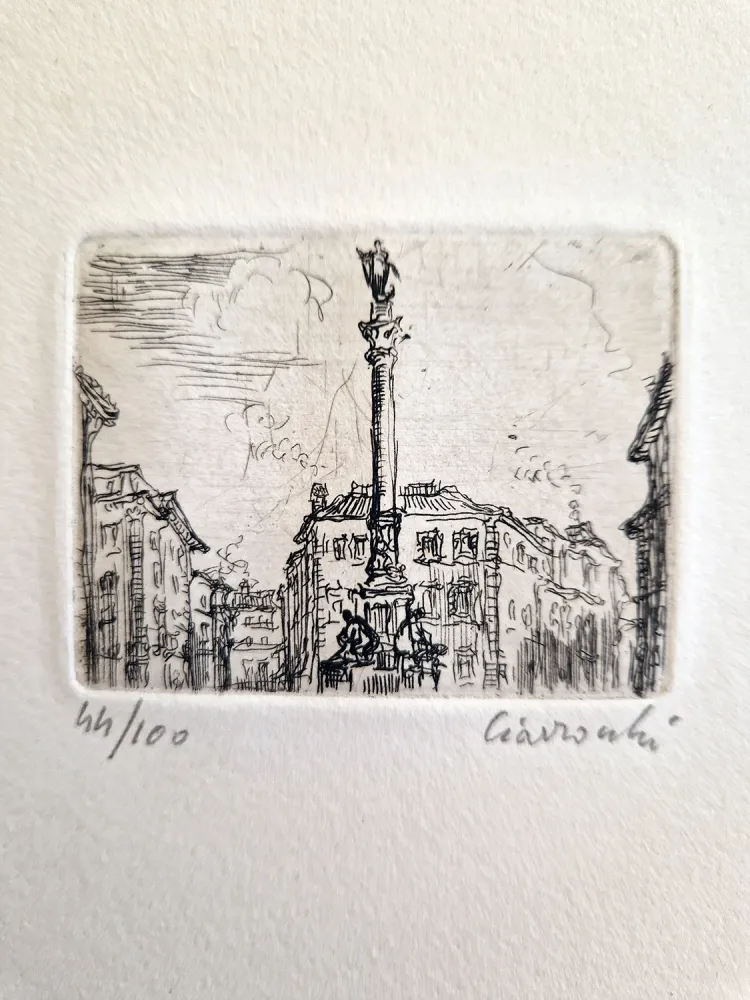 Engraving Ciarrocchi - Colonna dell'Immacolata