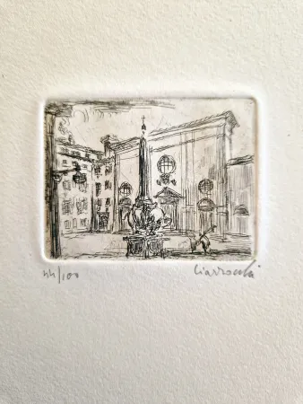 Engraving Ciarrocchi - S.Maria Sopra Minerva