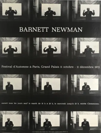 Poster Cieslewicz  - Barnett Newman / Festival d’Automne à Paris