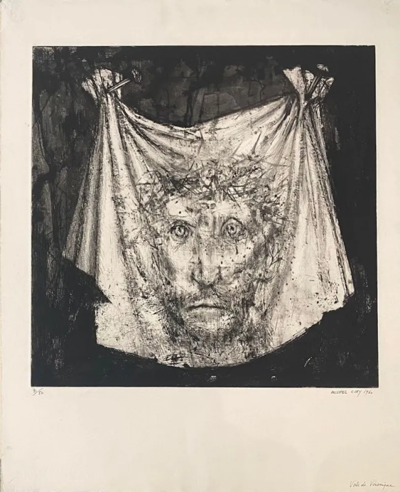 Etching And Aquatint Ciry - Le voile de Véronique 