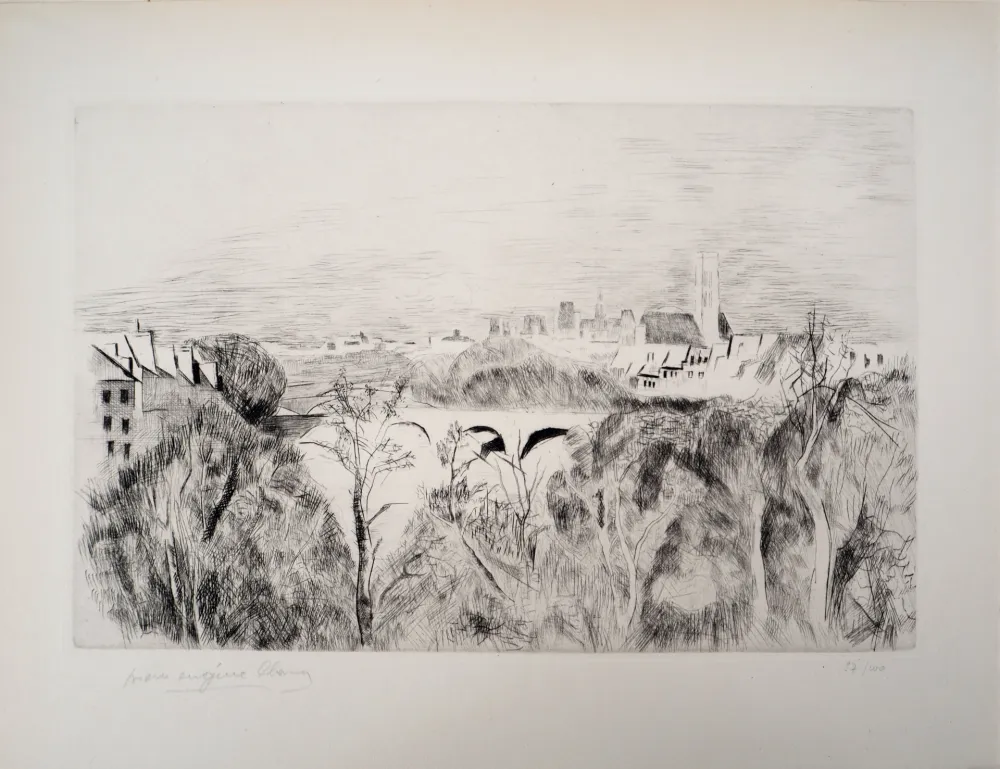 Etching Clairin - Le Pont Marie