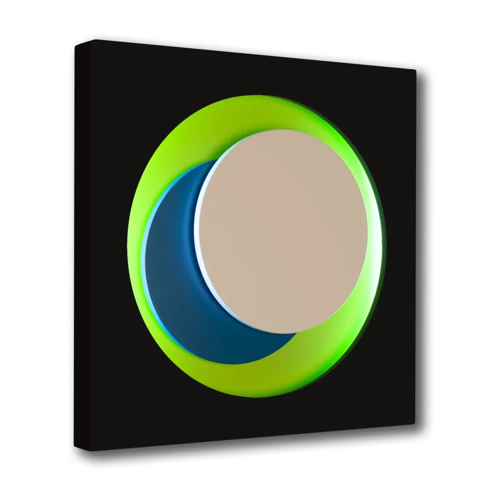 Woodcut Claisse - Cercle Noir et Vert