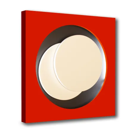 Woodcut Claisse - Cercle Rouge et Noir