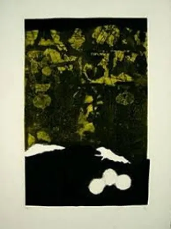 Etching Clavé - Bleu Et Noir