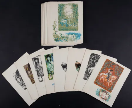 Lithograph Clavé - Carmen, 1946 - Suite of 80+ lithographs