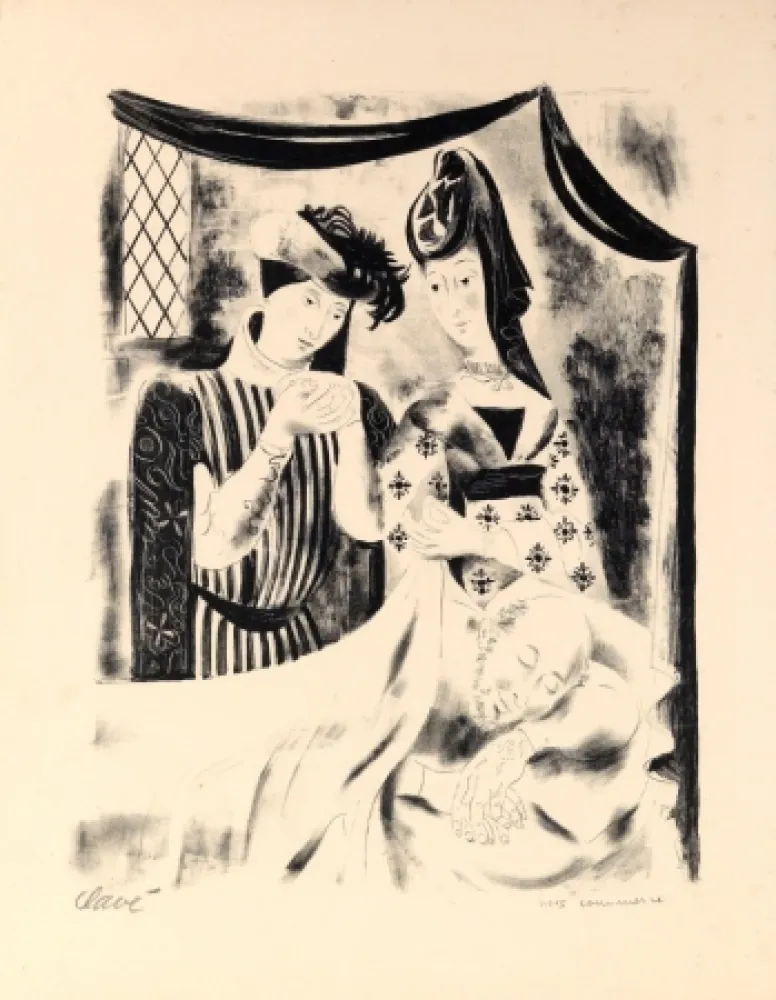 Lithograph Clavé - Chansons du Paseé