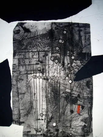 Etching And Aquatint Clavé - Composition