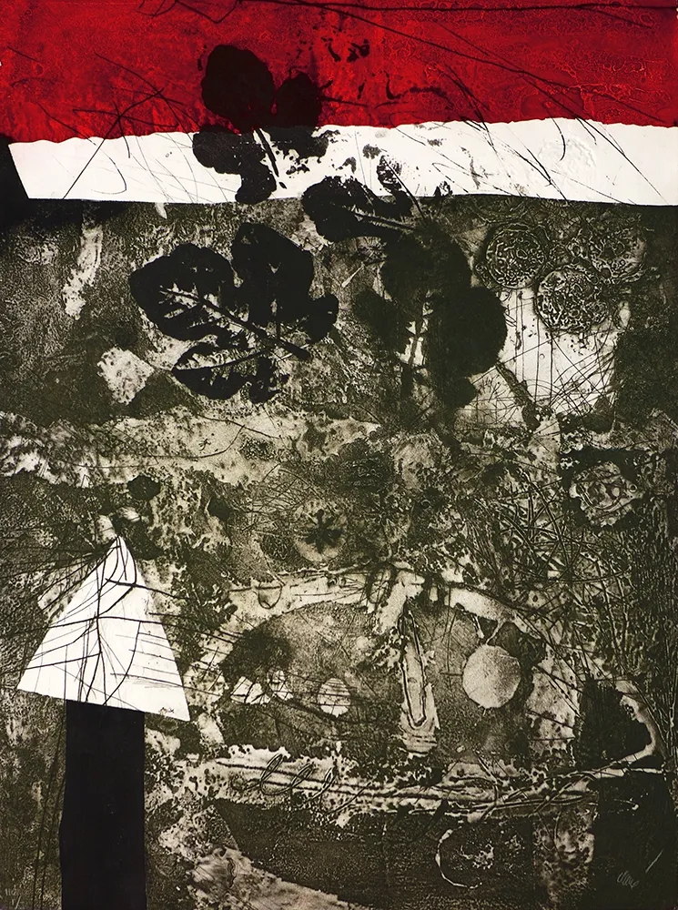 Etching Clavé - Guerrier aux feuilles