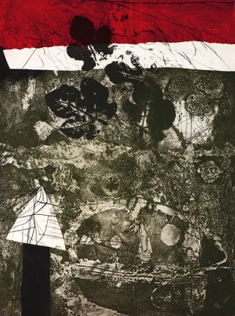 Etching Clavé - Guerrier aux feuilles