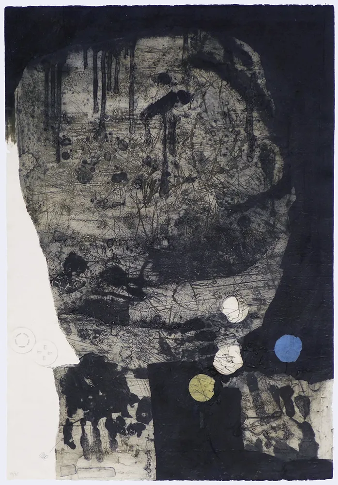 Etching Clavé - Guerrier aux trois points