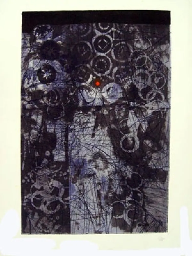 Etching And Aquatint Clavé - LA MAIN DU GUERRIER