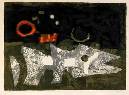 Lithograph Clavé - Le Carpe