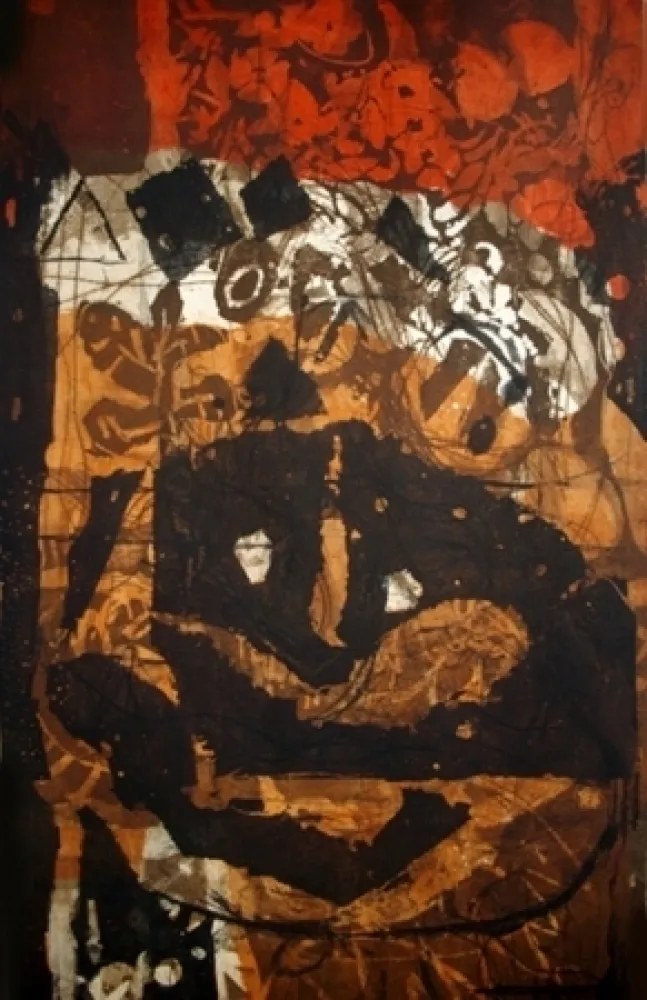 Etching And Aquatint Clavé - Le Guerrier