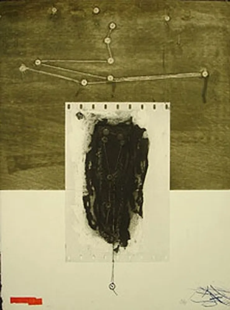 Engraving Clavé - LES CORDES MUETTES