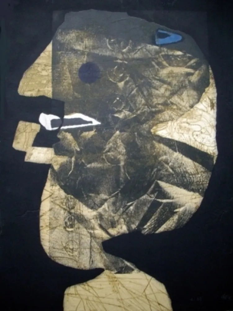 Etching And Aquatint Clavé - L'homme à la pipe