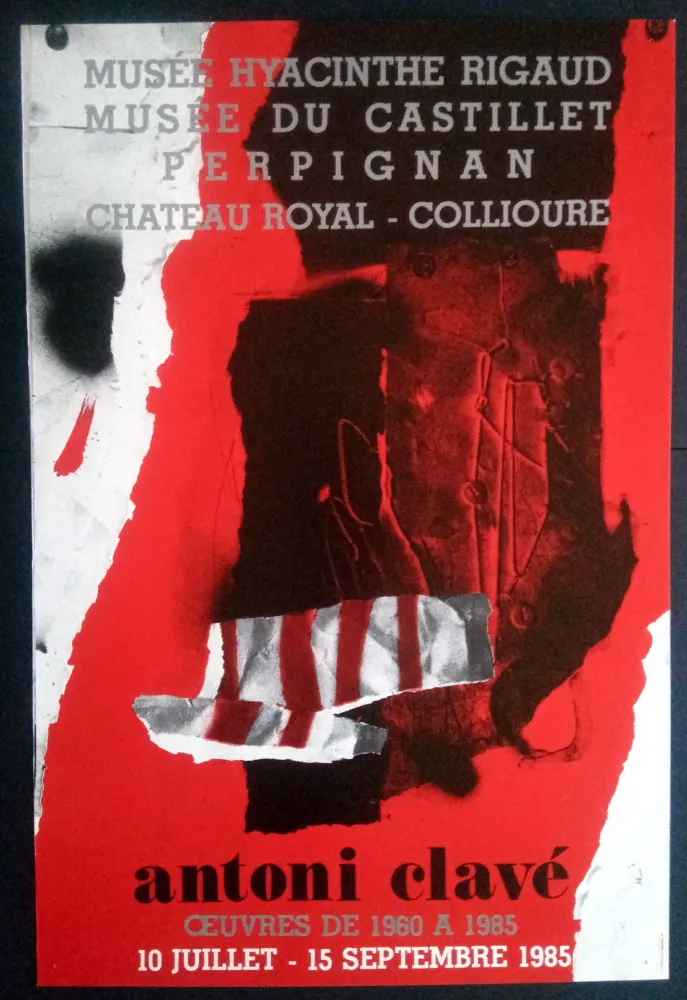 Poster Clavé - Ouvres 1980 1985 Museé du Castillet Perpignan