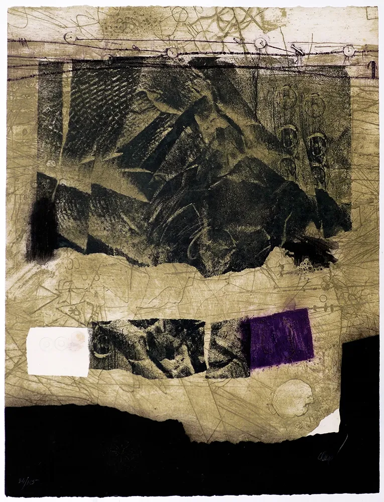 Etching Clavé - Papier froissé