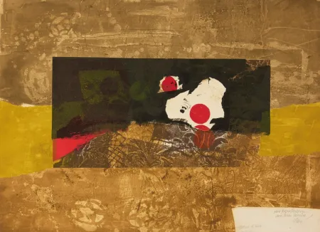 Etching Clavé - Points rouge et vert