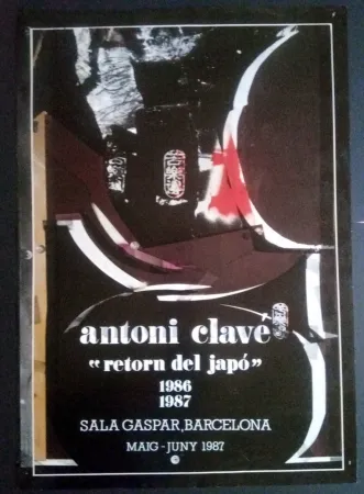 Poster Clavé - Retorn al Japó - Sala Gaspar 1987