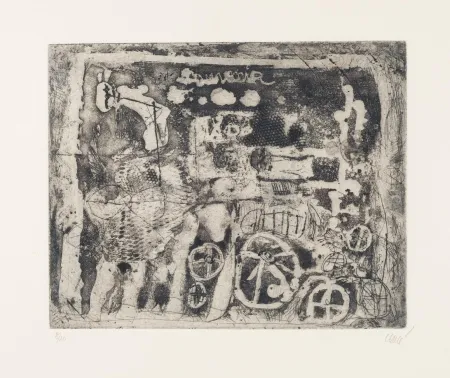 Aquatint Clavé - Souvenir