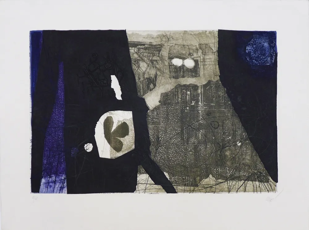 Etching Clavé - Trefle et flan de journal