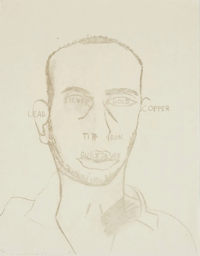 Lithograph Clemente - Traditional Self Portrait, from Art Pro-Choice II