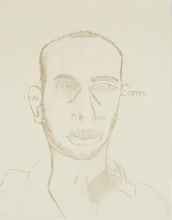 Lithograph Clemente - Traditional Self Portrait, from Art Pro-Choice II