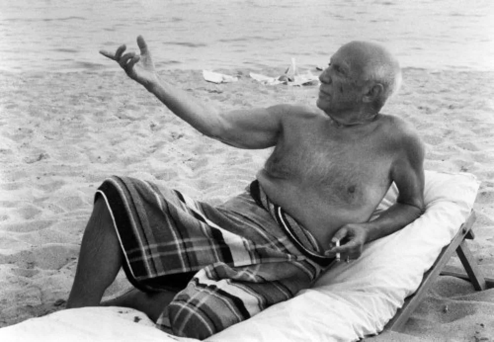 Photography Clergue - Picasso En La playa