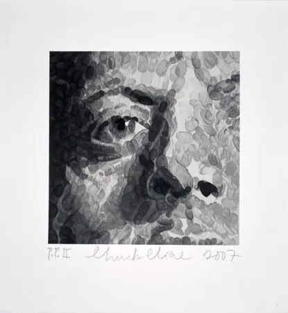 Screenprint Close - Phil (Detail)