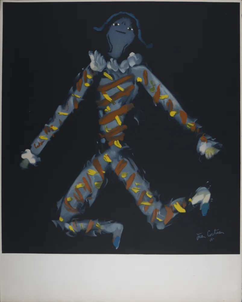 Lithograph Cocteau - Arlequin de Hambourg, 1953