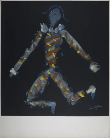 Lithograph Cocteau - Arlequin de Hambourg, 1953