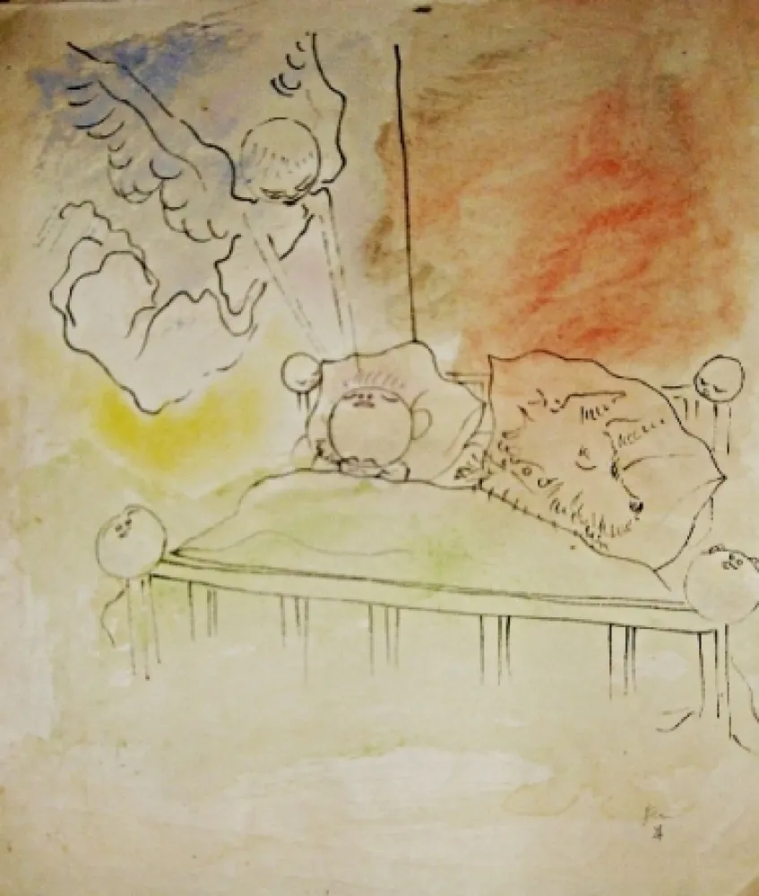 Lithograph Cocteau - Drôle de ménage