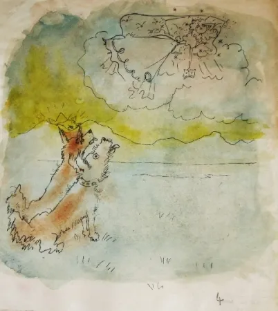 Lithograph Cocteau - Drôle de ménage