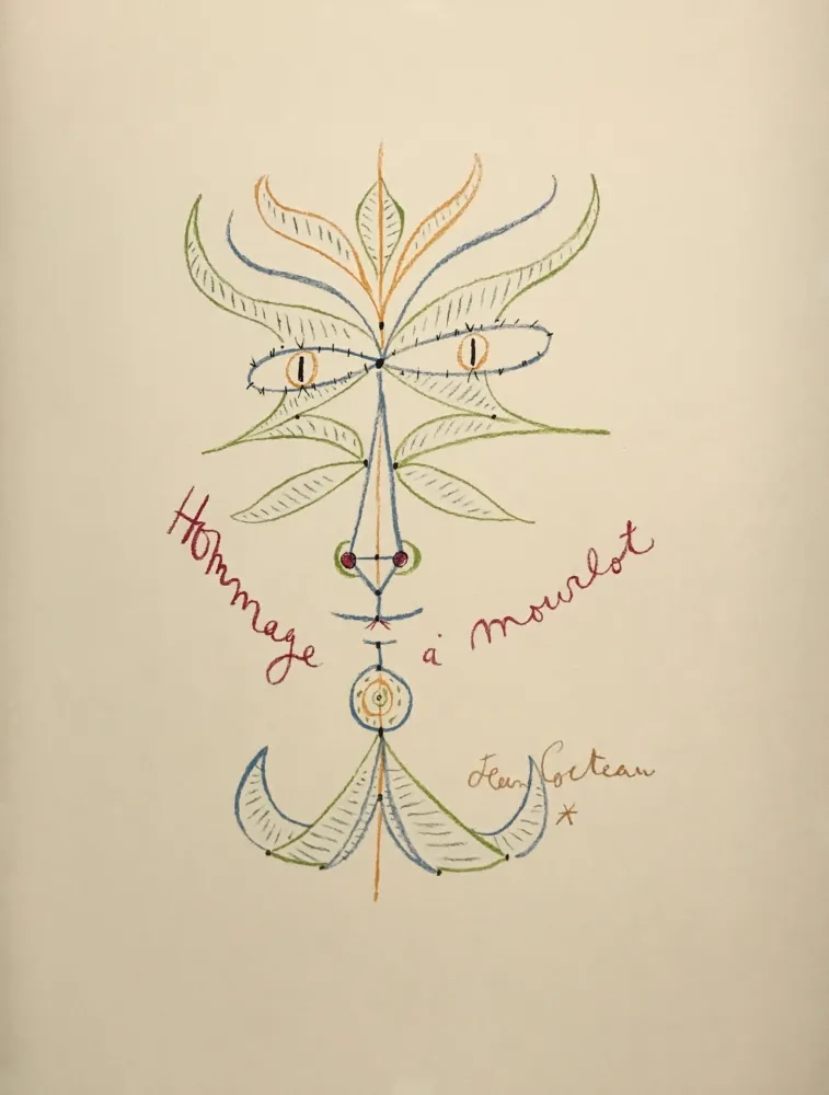 Lithograph Cocteau - Hommage a Mourlot