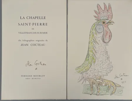 Illustrated Book Cocteau - La Chapelle Saint-Pierre de Villefranche-sur-Mer, Mourlot 