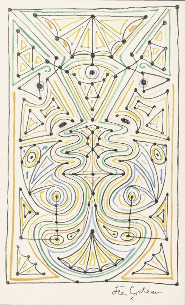 Illustrated Book Cocteau - La chapelle Saint-Pierre de Villefranche-sur-Mer. Paris: Mourlot, 1958