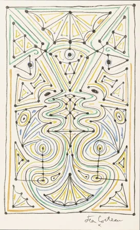 Illustrated Book Cocteau - La chapelle Saint-Pierre de Villefranche-sur-Mer. Paris: Mourlot, 1958